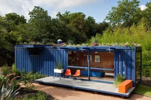 container made bus stop